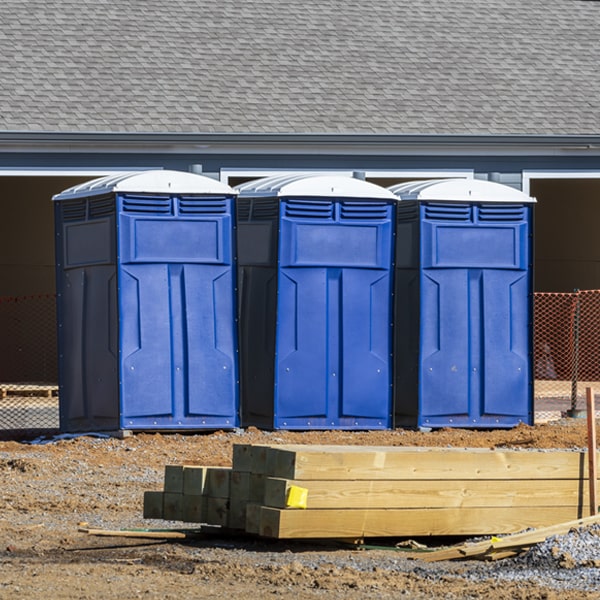 are there any restrictions on where i can place the portable restrooms during my rental period in South Milford IN